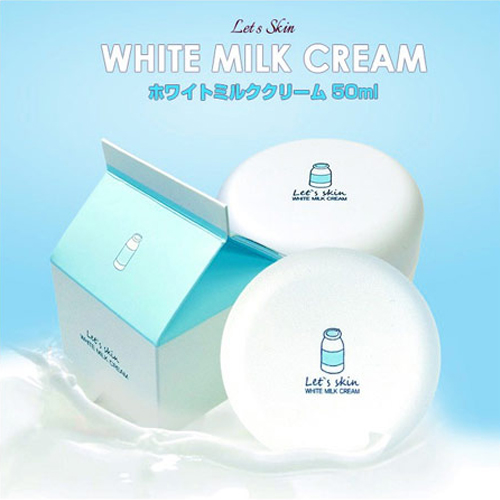 韓国食品のkft レッツスキンホワイトミルククリーム 50ml